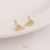 Brincos Pendentes Coração Liso, Trevo de Quatro Folhas e Estrela de Cinco Pontas, Banhados a Ouro 14K, Conservam a Cor, Acessórios para Brincos DIY, Materiais