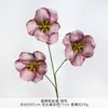Flores de tulipa artificiais com pétalas que viram, flores artificiais acabadas para decorações de casamento, arranjos de chão, arranjos de flores para sala de estar e itens decorativos