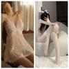 Hanno Camisola Sexy de Renda Tamanho Grande Conjunto de Pijama Transparente para Casal Novo Estilo Lingerie para Mulheres com Toque de Luxo