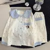 Nuevo conjunto de algodón nube para primavera y otoño, de manga larga y pantalón largo, con estampado de dibujos animados, cómodo para casa, para niños y niñas, adecuado para niños mayores y conjuntos a juego para padres e hijos
