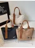 Bolsa Feminina Estilo Coreano Ins Novo Modelo High-End Estilo Simples Preguiçoso Bolsa de Mão Leve Textura Fosca Bolsa de Grande Capacidade