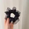 Novedad Primavera 2026 Scrunchie de Malla con Encaje de Color Sólido Elegante y con Estilo para Cola de Caballo Accesorio Versátil para el Cabello para Viajar