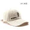 Gorra de Béisbol de Color Sólido Dibujos Animados Estilo Retro Japonés Desgastada para Mujeres y Hombres, Sombrero para el Sol al Aire Libre
