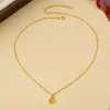 Nuevo Collar de Esmalte Negro en Forma de Corazón Moda Europea y Americana Aretes de Esmalte con Forma de Corazón Lujo Ligero Tendencia Collares y Aretes para el Día a Día