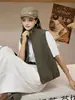 Chaleco casual simple estilo coreano con cuello alto para mujer, nuevo top versátil sin mangas de otoño 2026 para usar en capas