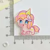 Pônei fofo de desenho animado Polly patch acrílico joias feitas à mão DIY emblema clipe PP acessórios para geladeira atacado