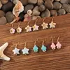 Conjunto de Collar y Pulsera de Estrella de Mar y Tortuga de Cerámica Elemento Oceánico Flor de Arcilla Blanda Estéreo Joyería Trenzada Ajustable