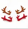 Acessórios DIY Chifre de Dragão Veludo Galhada Adorno de Cabeça Pelúcia Presilha de Cabelo de Galhada de Natal Decoração Acessórios de Galhada de Natal Atacado