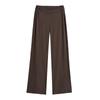 Pantalones Casuales Estilo Americano Estilo Perezoso para Mujer Primavera y Otoño Nuevo en Forma de V Cintura Baja Simulación Rectos Fitness Hogar Rectos