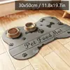 Alfombrilla de Piso de Goma a Cuadros Simple para Baño, Linda Alfombrilla Antideslizante, Posavasos para Comida de Mascotas, Resistente a la Suciedad y las Manchas, Alfombrilla para Perros