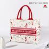 Bolsa de lona con logotipo personalizado para formación escolar, publicidad, serpentina tridimensional, bolsa de lona con película, bolsa de mano personalizada