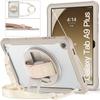 Capa protetora de tela plana para Samsung TabA9PLUS 2025iPad11 geração fosco transparente com suporte giratório de 360 graus