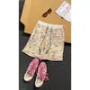 Pantalones Cortos de Punto Estilo Retro Graffiti Americano para Hombre, Shorts de Playa Casuales Sueltos de Moda para Verano con Cinturilla Contrastante, Pantalones de Cinco Puntos