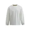 Moletom básico redondo de manga comprida estilo retrô simples Rumeng para homens, outono, corte solto, moderno, versátil, casual, peça básica