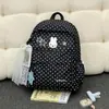 Mochila de Coelho com Bolinhas para Estudante Mochila para Viagem Curta Mochila Fofa que Rejuvenesce Mochila Leve Exquisite Mochila Escolar