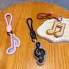Llavero Colgante Símbolo Musical de Cuero PU Creativo Simple para Pareja Llavero de Coche Bolsa Accesorio Pequeño Regalo