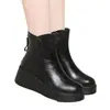 Botas Martin gruesas con forro polar para otoño e invierno de mujer, nuevas y populares Botas Chelsea de moda 2026, adelgazantes y que realzan la altura, botines de piel suave