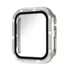 Adecuado para Funda Protectora de Diamantes de una Sola Fila Electrochapada para Iwatch11Pc, Funda Protectora para Apple Watch, Funda de Reloj Incrustada de Diamantes
