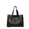 Bolsa Tote de Grande Capacidade Europeia e Americana Nova Bolsa Feminina Estilo Coreano Versátil Bolsa Grande Simples Bolsa de Ombro de Mão Bolsa Feminina de Couro Macio
