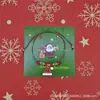 Amazon Europeia e Americana Enfeites de Mão de Natal Sino Flocos de Neve Papai Noel Árvore de Natal Conjunto de Pulseira Infantil Tecido à Mão