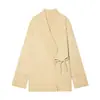 Roupas de Moda Europeias e Americanas Transfronteiriças, Jaqueta de Tricô Elegante de Botão Duplo Estilo Kimono, Popular de Vendas Quentes no Aliexpress