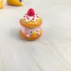 Imanes de Refrigerador de Juguete de Comida de Simulación Creativa Cerdo Lindo Pan de Crema Pastel Postre Decoración del Hogar Hierro Magnético de Resina