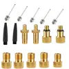 Adaptador de Válvula de Bicicleta Conjunto de 21 Peças, Kit de Válvulas de Bicicleta, Adaptador de Válvula SV AV DV, Conjunto de Bomba
