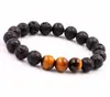 AliExpress Pulsera de Piedra de Lava Volcánica de 8 mm Piedra Natural Emperador Pulsera de Moda para Pareja Outlet de Fábrica