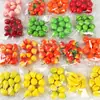 Frutas y Verduras Mini de Simulación al por Mayor Personalizadas Manzanas Pequeñas Fresa Maíz Accesorios de Fotografía Juguetes para Parques Infantiles