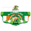 Silla de Estar Personalizada para Niños. Capa del Día de San Patricio, Trébol Verde, Capa para Festival Irlandés para Adultos, Disfraz de Fiesta Europeo y Americano