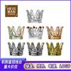 Venta al por mayor de fábrica Candelabro de Corona de Cristal Europeo Cenicero de red roja Estante creativo para joyas Decoración cena a la luz de las velas