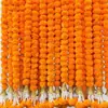 Guirnalda de Cempasúchil Decoración de Boda India Cadena de Flores Día de Muertos Mexicano Cadena de Flores Decorativa de Plástico