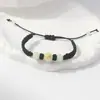Pulseira Trançada Pedra Luminosa Doze Signos do Zodíaco Fio Vermelho Fio Preto Contas Luminosas Pulseira de Casal Estudante Feminina Atacado