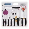 Exportado a Brasil Set de Cuchillos de Cocina Acero Inoxidable Cuchillo para Filetear Cuchillo Occidental Dentado Cuchillo para Deshuesar Set de Nueve Piezas Combinación
