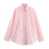 Ropa de Mujer de Comercio Exterior al por Mayor Estilo Europeo y Americano Moderno Versátil Solapa Suelta Manga Larga Camisa Bordada Top 7484066