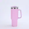 Termo de acero inoxidable 304 Big Mac 40 oz, taza de coche de generación con asa, taza de hielo portátil