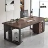 Mesa de Computador de Mesa Espessa Design Moderno Simples Mesa de Chefe Mesa de Escritório Mesa de Estação de Trabalho para Funcionários Combinação de Mesa e Cadeira Mesa de Estudo para Casa