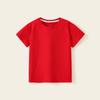 Camiseta infantil de algodão com manga curta em cores de doce para meninos e meninas nova camiseta de verão com manga curta jaqueta estilo western uma geração de cabelo