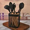 Suporte de Utensílios de Malha de Ferro Simples e Criativo do Fabricante, Balde de Armazenamento de Utensílios de Cozinha de Malha Doméstico, Cesta de Armazenamento de Cozinha Portátil Atacado