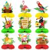 Decoración de panal hawaiano verano bola de panal flamenco suministros para fiesta decoración de escritorio decoración de mesa de panal
