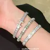 Joyería Acuamarina Cielo Estrellado Topacio Nariz de Toro Pulsera de Cristal Blanco Nuevo Estilo Chino Ojo de Tigre Topacio Pulsera de Cuentas Azules