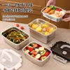 Contenedor de acero inoxidable para alimentos con tapa, caja de almacenamiento para refrigerador, lonchera cuadrada, recipiente para preparación de hot pot, recipiente de porciones para exteriores