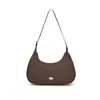 Chaqueta de Plumas Estilo Europeo y Americano Bolso Axila Bolso Luna Relleno de Algodón Esponjoso Ultraligero Suave Lindo Algodón tipo Nube Fufu Bolso para Mujer