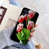 Adequado para Capa de Celular iPhone 17, Novo Modelo de Comércio Exterior, Capa de Celular com Flor de Lírio para Menina, Capa de Celular com Flor