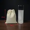 Bolsa de Lona con Cordón de Gran Capacidad y Logo Personalizado para Guardar Artículos Varios, Arroz, Harina, Granos y Tela de Algodón