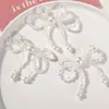 INS pérola mágica cristal cristal laço diy tecelagem manual grampo de cabelo com miçangas acessórios de cabelo brincos material atacado