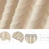 Cortina de ducha de alta venta transfronteriza en Amazon, tela de poliéster, estilo bohemio con cortes, impermeable, engrosada, color sólido con borlas