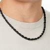 Colar Transfronteiriço Mais Vendido Masculino Feminino Aço Inoxidável Aço Titânio Corrente Torcida Grossa Ouro 18K
