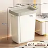 Papelera Cuadrada Comercial para Oficina, Cubo de Basura de Gran Capacidad para Cocina del Hogar, Contenedor de Residuos Sanitarios sin Tapa