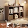 Estantería de Madera Maciza Estante de Almacenamiento Sala de Estar Gabinete de Rejilla de Pared a Techo Librería para el Hogar Gabinete de Almacenamiento Gabinete Integrado Gabinete Bajo